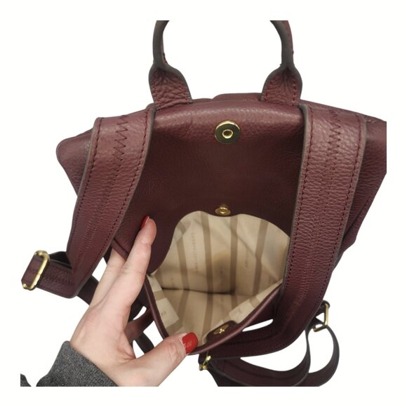 Aimee Kestenberg Plum Leather Tamitha Backpack - Picture 3 of 6